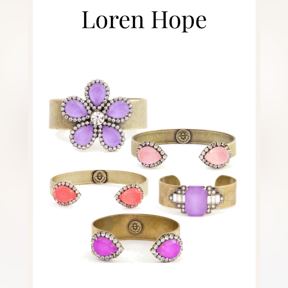 Lauren Hope Purple Jewel Cuff